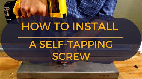 how to screw into sheet metal|self tapping screws into steel.